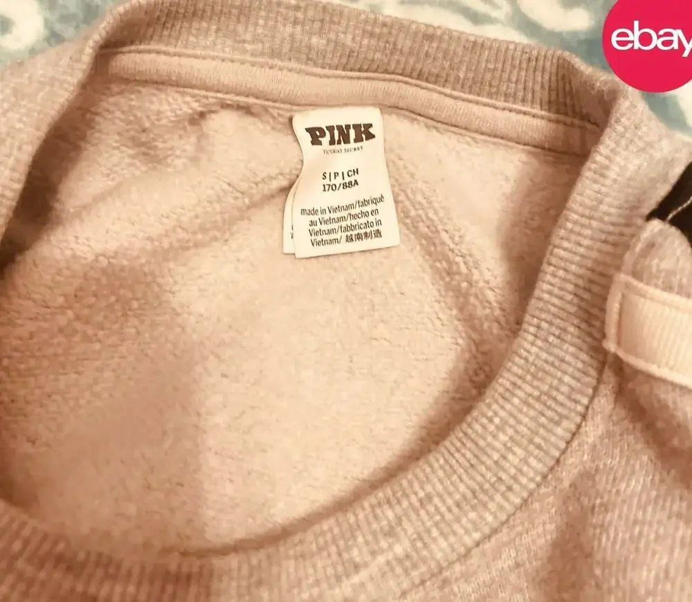 Victoria's Secret PINK Campus Crew Sweatshirt and Matching Jogger Set